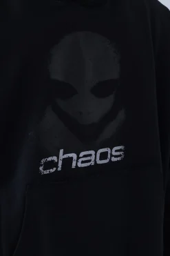 Bluza Z Kapturem Chaos Alien Distressed
