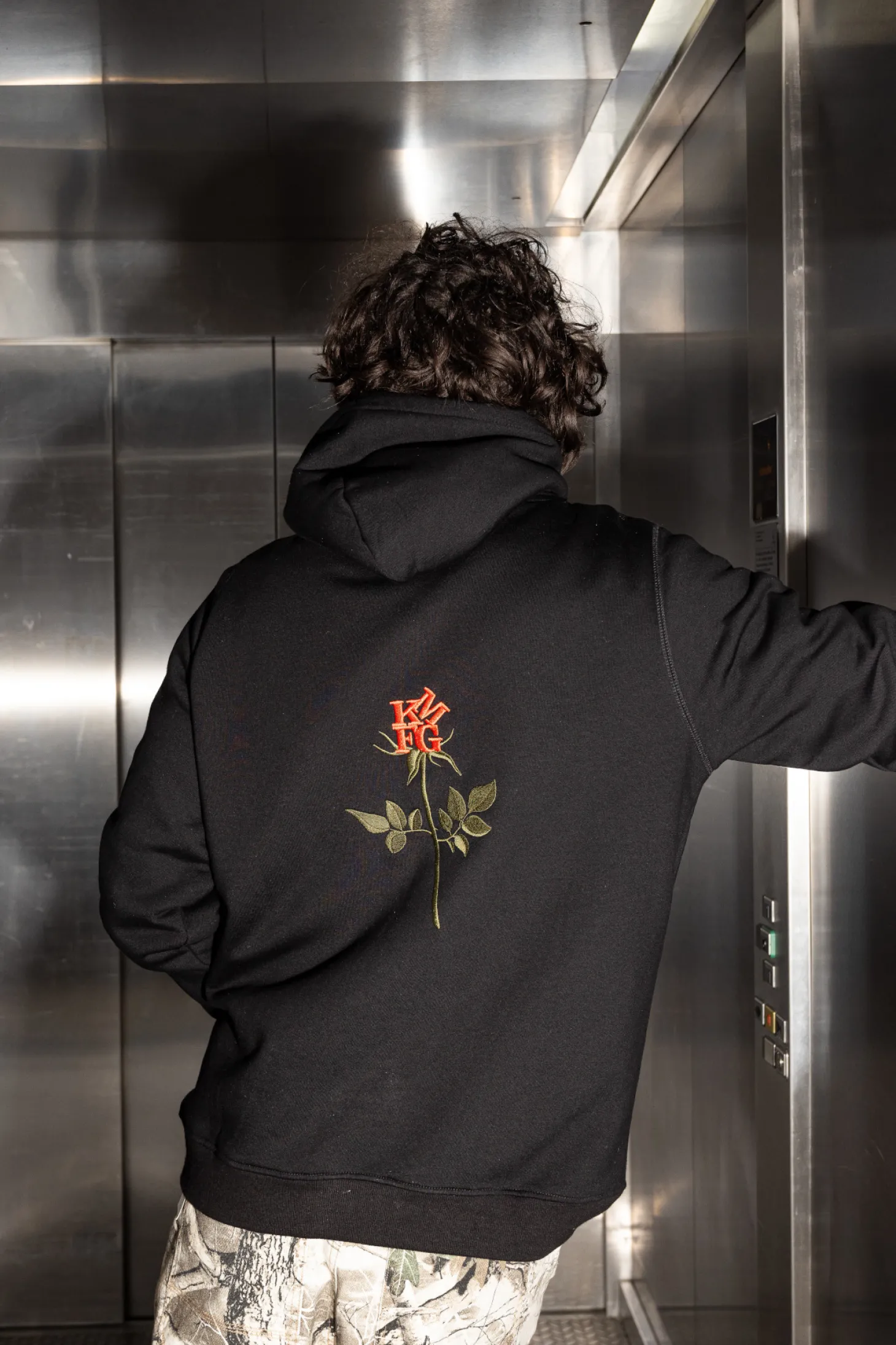 Bluza Z Kapturem Kamuflage Rose