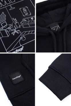 Bluza Z Kapturem Kamuflage Lägenhet