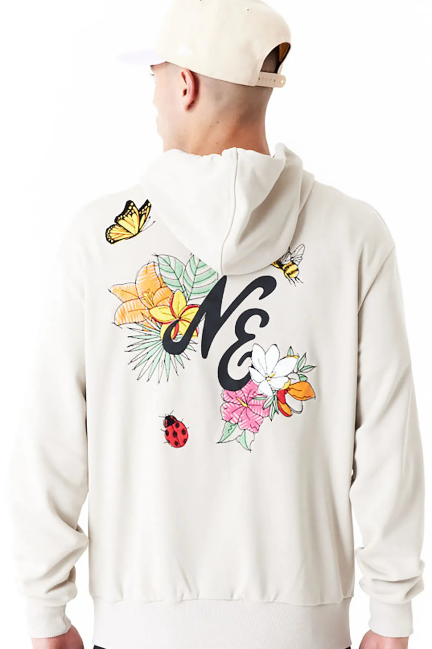 Bluza Z Kapturem New Era Floral Graphic Oversized