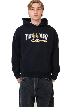 Bluza Z Kapturem Thrasher x Toy Machine Pyramid