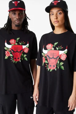 Koszulka New Era Chicago Bulls Floral Graphic Oversized