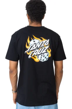 Koszulka Santa Cruz Flaming Dice Dot Chest